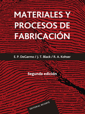 cover image of Materiales y procesos de fabricación. Obra completa